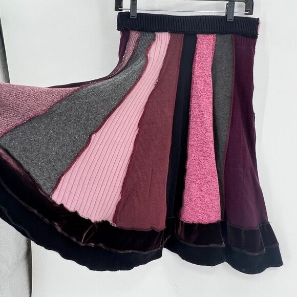 Katwise Inspired Circle Skirt Swing Flare Wool Velvet‎ Hippie Boho Size M - Picture 2 of 9